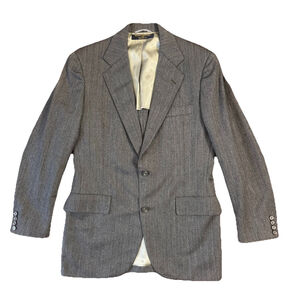 Brooks Brothers 346 Wool Blazer Jacket Size:38R Brown 2 Buttons Single Vented